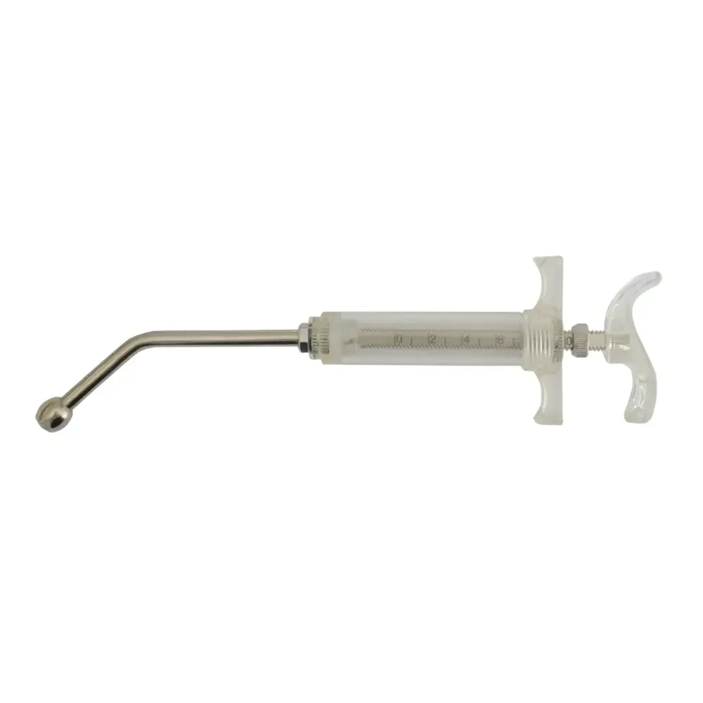 Adjustable Plastic Steel Syringe for Drug Delivery (Luer Lock, 5–50 ml, RT18 TPX & brass)