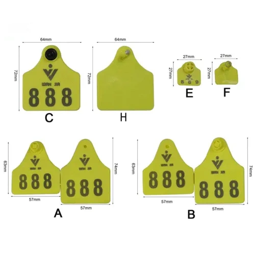 Single Ear Tag With Laser Printing