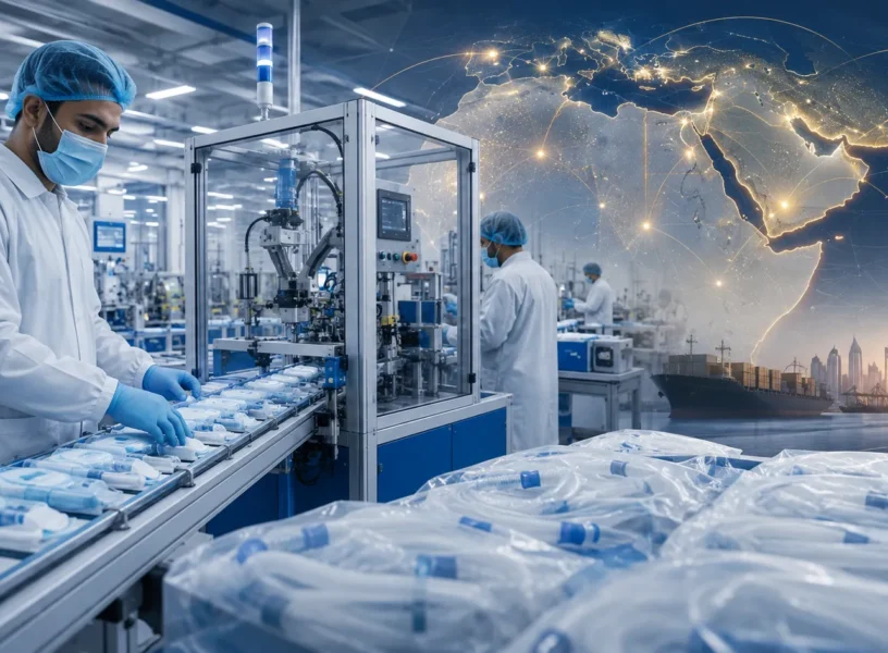 Medical supplies manufacturing in MENA with modern production lines and regional supply networks