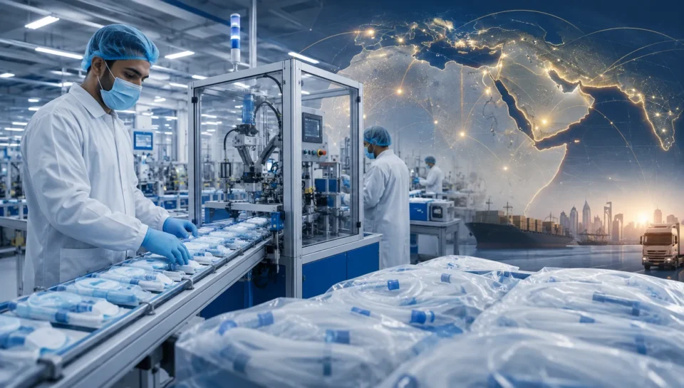Medical supplies manufacturing in MENA with modern production lines and regional supply networks